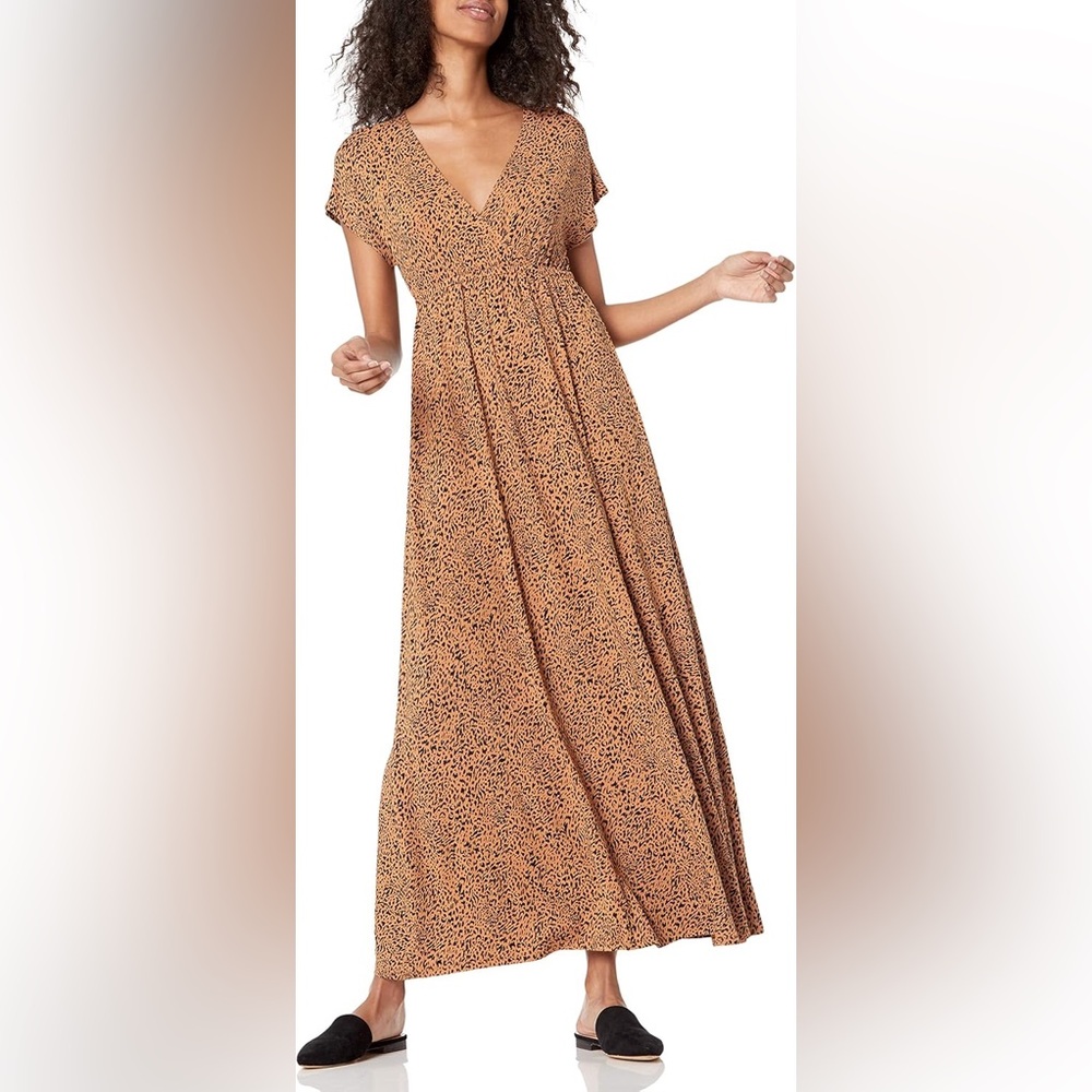 Amazon Essentials Womens Maxi Dress - Cheetah Print - Size medium
